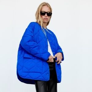 Zara Size Small Blue Jacket Like-new condition